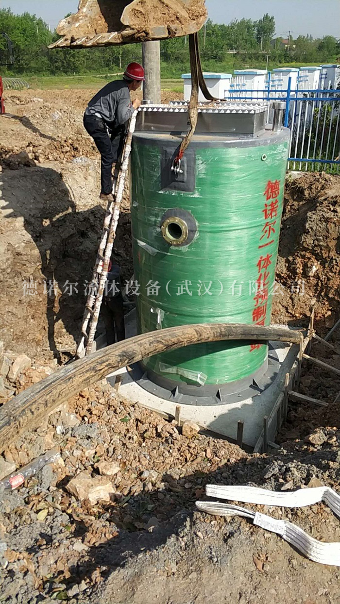 雙河鎮(zhèn)污水管網(wǎng)一體化預制泵站項目4